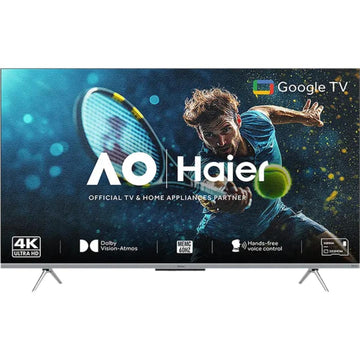 Haier 139.7 Centimeter (55) 55P7GT-P 4K Ultra HD AI Smart Voice by Google Assistant with Far-Field Smart Google LED TV (2024 Edition, Black)